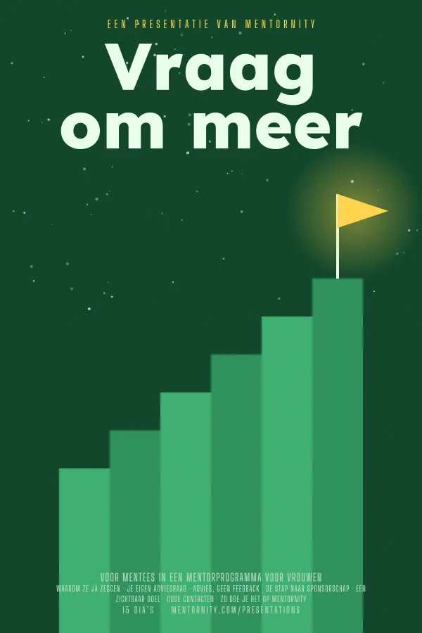 Filmposter voor de presentatie Vraag om meer