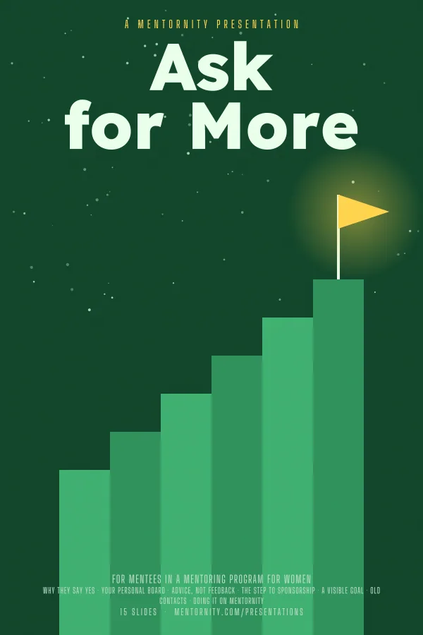 Film-style poster for the Ask for More presentation
