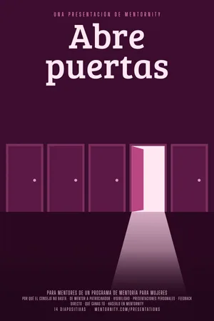 Póster de la presentación: Guía del mentor: Abre puertas