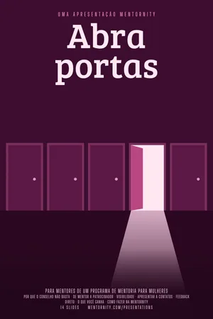 Pôster da apresentação: Guia do mentor: Abra portas